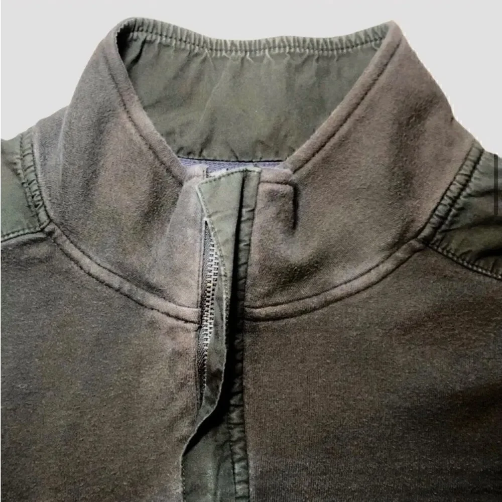Banana Republic Long Sleeve Cotton Pullover in Faded Olive Green Men’s Large